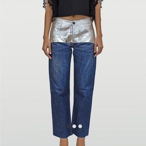 Lutz Huelle Silver and Blue Women's Jeans size 29